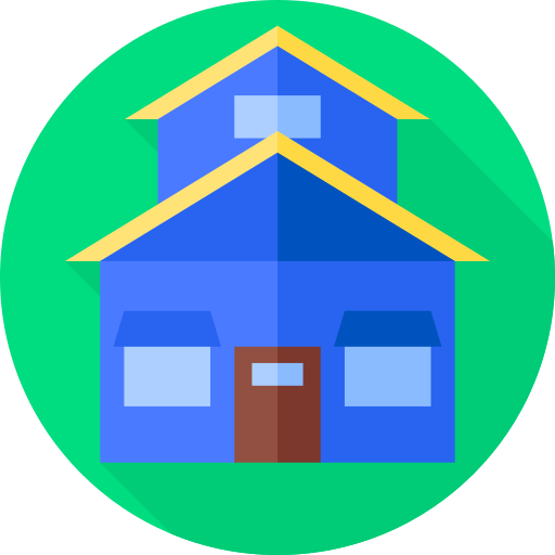 家 Flat Circular Flat icon