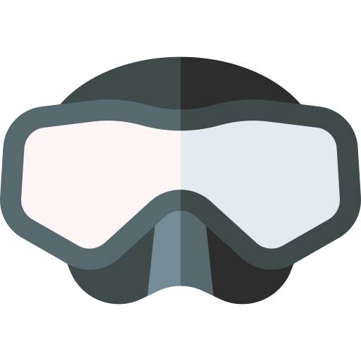 duikbril Basic Straight Flat icoon
