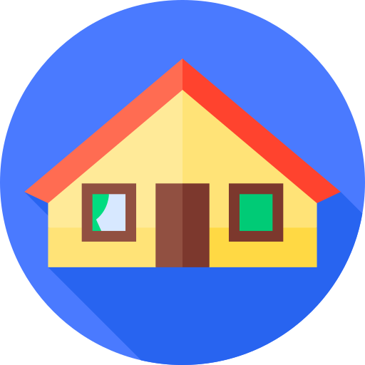 дом Flat Circular Flat иконка