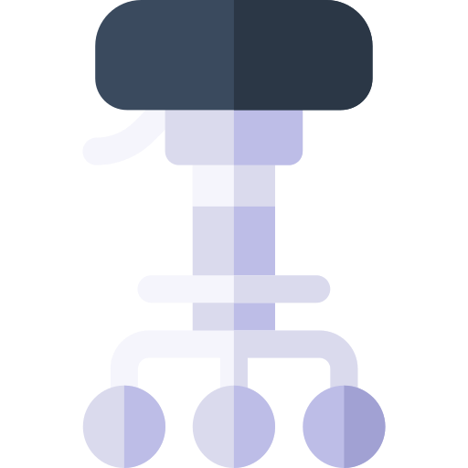 スツール Basic Rounded Flat icon