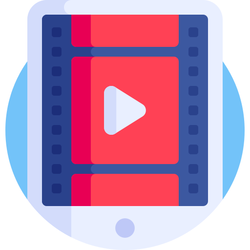 video Detailed Flat Circular Flat icon