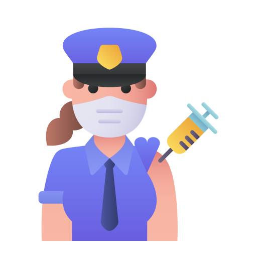 mujer policía Generic Flat Gradient icono