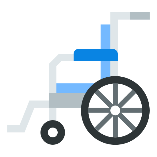 바퀴 달린 의자 Generic Flat icon