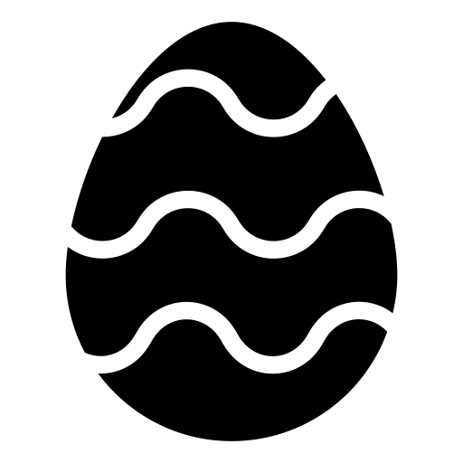 Œuf de pâques Generic Glyph Icône