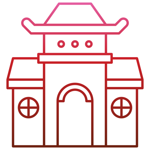 중국 사원 Generic Gradient icon
