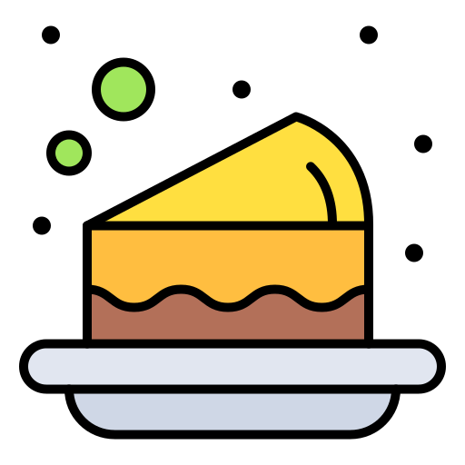 ciasto ryżowe Generic Outline Color ikona