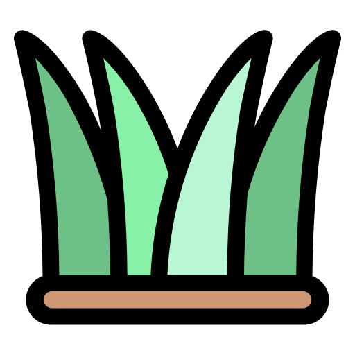 Grass Generic Outline Color icon