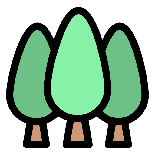 Деревья Generic Outline Color иконка