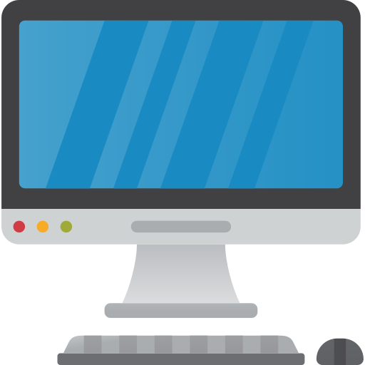 computadora Amethys Design Flat icono