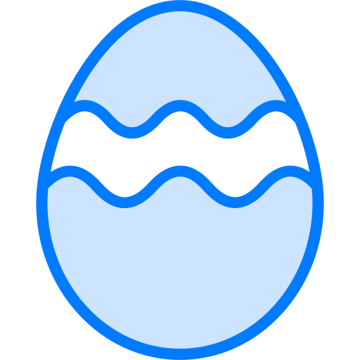 부활절 달걀 Generic Blue icon