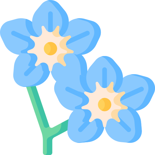 Alpine forget me not Special Flat icon