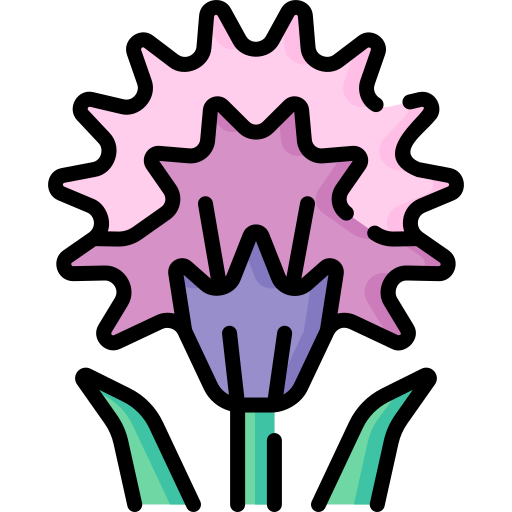fiori di erba cipollina Special Lineal color icona
