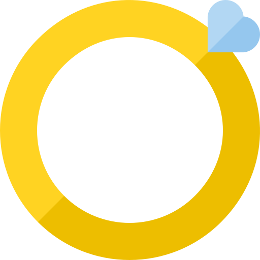 anillo de compromiso Basic Straight Flat icono