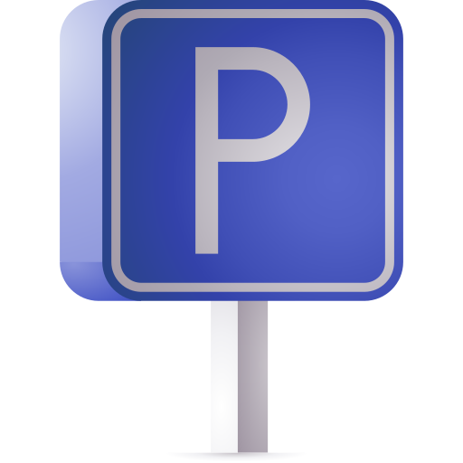 Parking 3D Toy Gradient icon