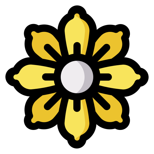 꽃 Generic Outline Color icon