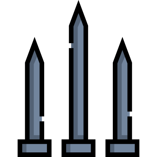 スパイク Detailed Straight Lineal color icon