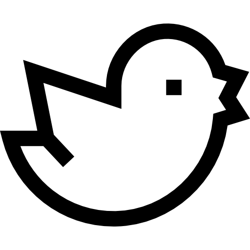 twitter Basic Straight Lineal icon