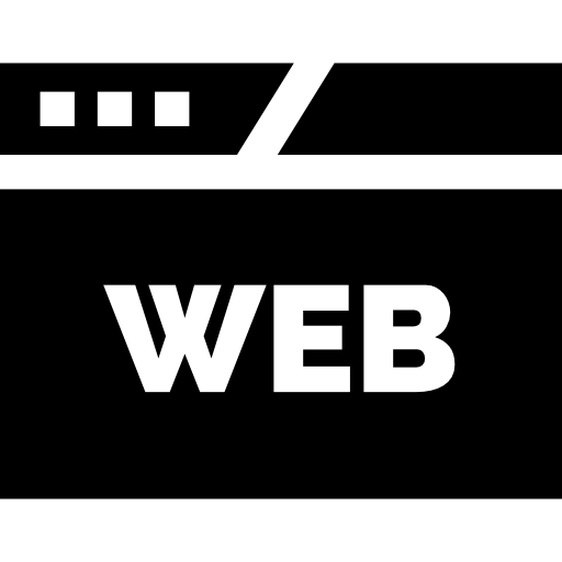 Web Basic Straight Filled icon