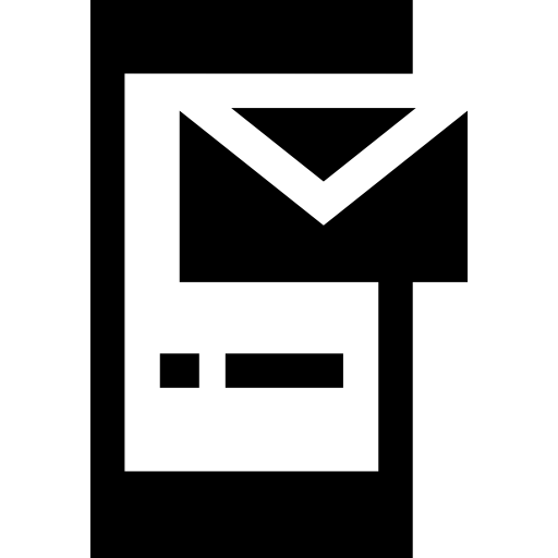우편물 Basic Straight Filled icon