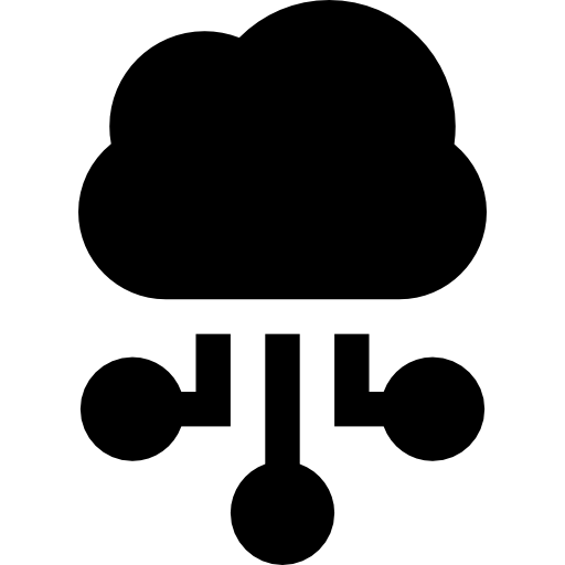 cloud computing Basic Straight Filled Icône