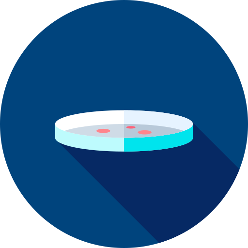 Petri dish Flat Circular Flat icon