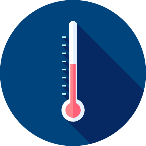 thermometer Flat Circular Flat icon
