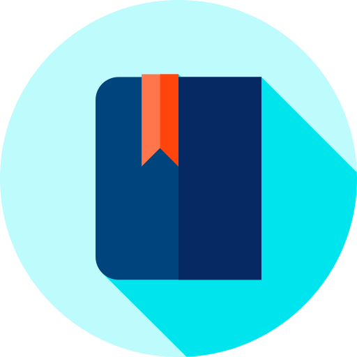 Science book Flat Circular Flat icon