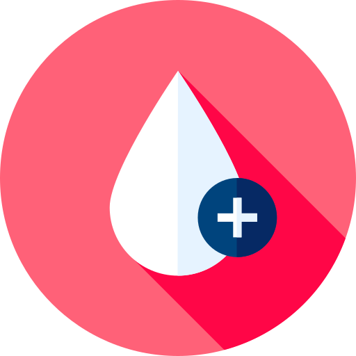 bloedtype Flat Circular Flat icoon
