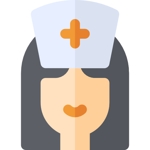 enfermera Basic Rounded Flat icono
