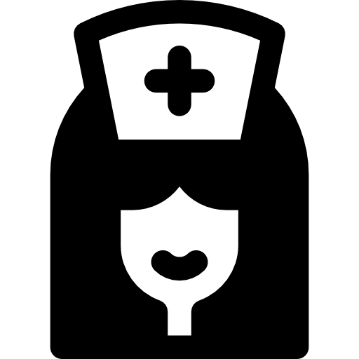 verpleegkundige Basic Rounded Filled icoon