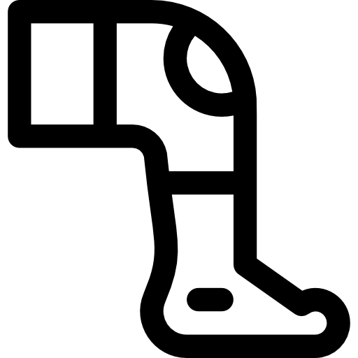 rodillera Basic Rounded Lineal icono