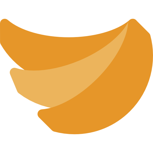 Бананы Basic Rounded Flat иконка