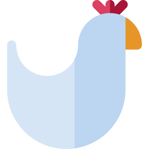 Chicken Basic Rounded Flat icon