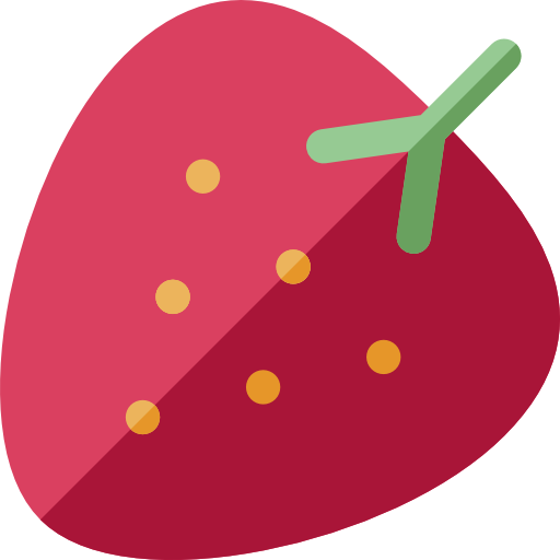 Strawberry Basic Rounded Flat icon