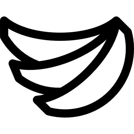 banany Basic Rounded Lineal ikona