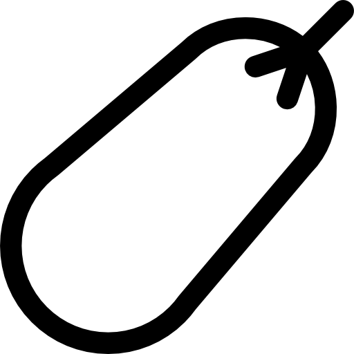berenjena Basic Rounded Lineal icono