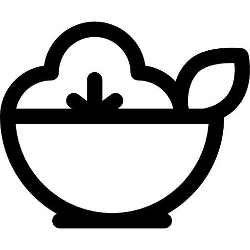 ensalada Basic Rounded Lineal icono