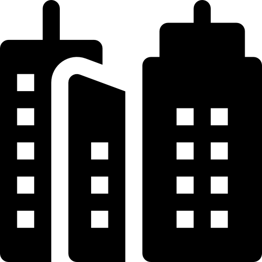 建物 Basic Rounded Filled icon