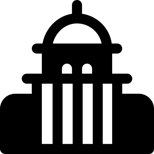 City hall Basic Rounded Filled icon