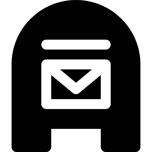 Mailbox Basic Rounded Filled icon