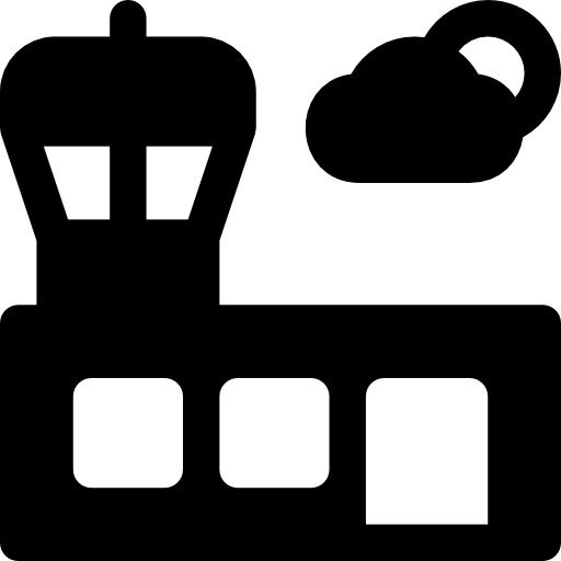 flughafenturm Basic Rounded Filled icon