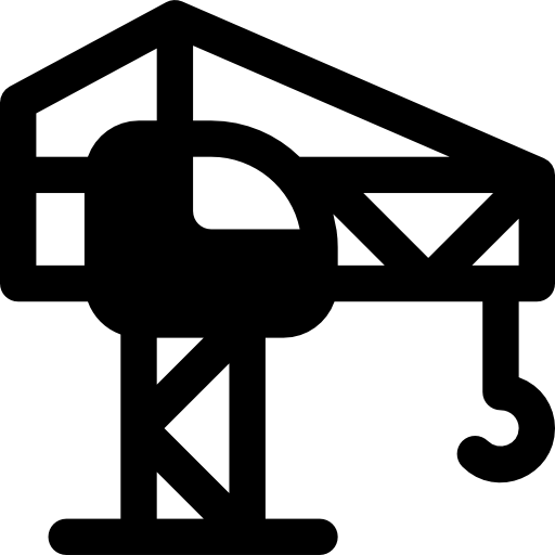 タワークレーン Basic Rounded Filled icon