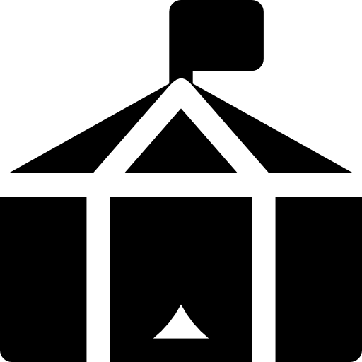 서커스 텐트 Basic Rounded Filled icon