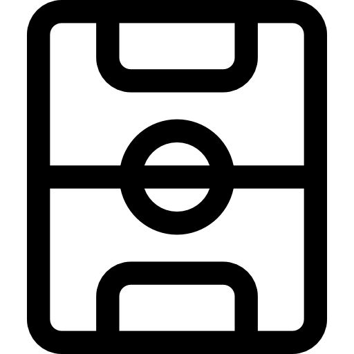 サッカー場 Basic Rounded Lineal icon