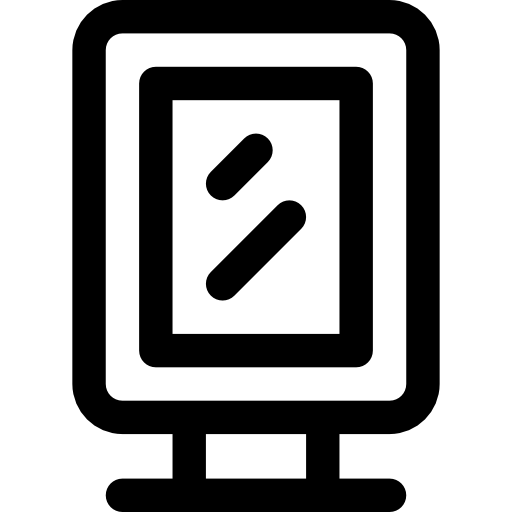 lightbox Basic Rounded Lineal ikona