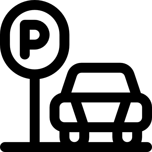 estacionamiento Basic Rounded Lineal icono