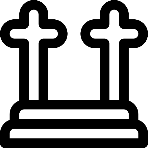 Cementery Basic Rounded Lineal icon