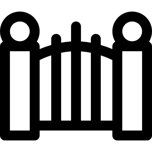 portão Basic Rounded Lineal Ícone