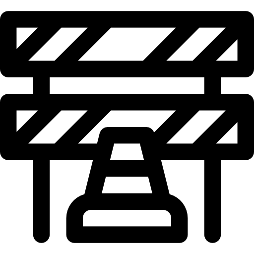 bariera Basic Rounded Lineal ikona