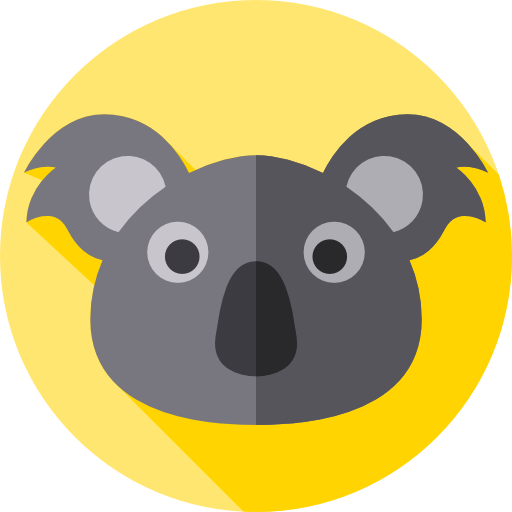 coala Flat Circular Flat icono